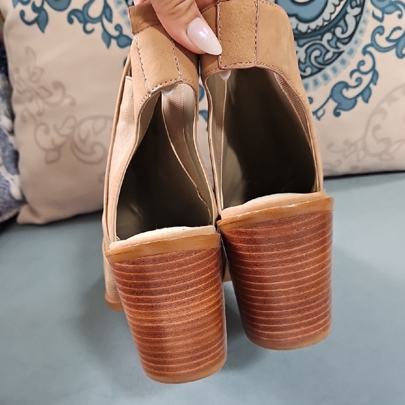 1. State Perforated Tan Ankle Booties - Picture 7 of 8